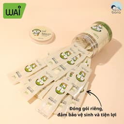 Que tưa lưỡi, rơ lưỡi WAI hộp 30 que cho bé sơ sinh (1 đầu rơ lưỡi) 5