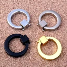 Tay Nắm Tròn Dạng Móc Khuyên Hợp Kim Kẽm Cao Cấp Đẹp Thẩm Mỹ Độ Bền Cao Sơn Bóng Mịn Không Bong Sơn Hiện Đại. Đẹp 1
