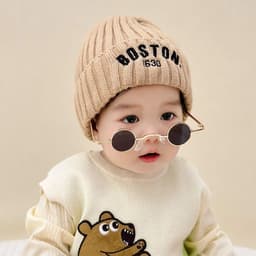 Mũ bảo vệ tai SIRENXI, len mềm ​​Mũ ấm áp cho bé, mặc trẻ em Beanies Boy Girl 4