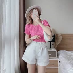 [ SALE ] Áo Thun CROPTOP tay Ngắn Nữ - Chất Xốp Ô Vuông - Bigszize 40 - 90kg 4