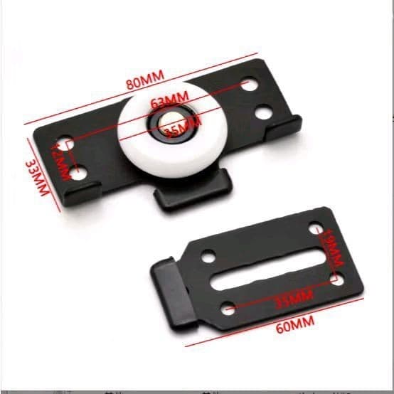 Bánh Xe Cửa Lùa Tăng Chỉnh. Dùng Cho Tủ Áo, Hàng Loại 1, Độ Bền Cao
