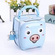 -Két Sắt Tiết Kiệm Hình Con Heo, Két Sắt Mini Hình Con Lợn Có Khoá Đựng Tiền Lì Xì Tết 6