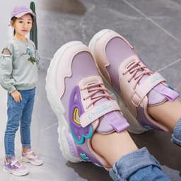 Giày thể thao KBSTAR phối lưới mix hình trái tim dễ thương cho bé gái 2