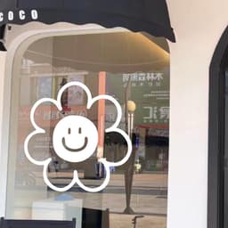 Miếng Dán Cửa Kính Nhà Cửa Sổ Đề Can Giấy Dán Tường Thiết Kế Trang Trí Tường Hoa Cười Hoa Văn Cửa Hàng Kính Trang Trí Sổ 4