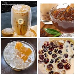 THÙNG 6 Gói  Trân châu 3Q SEA JELLY Minh hạnh (Trắng; Đen) , dokhogiasi 5