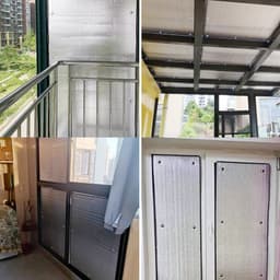Miếng Dán Cửa Sổ Cách Nhiệt Lá Nhôm Dày 5mm Chống Nắng Nóng Tia UV – Tặng Kèm Dán Hoặc Núm Hít 6