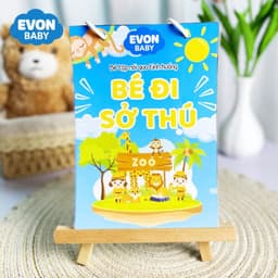 Thẻ Flash EVON BABY dạy bé tập nói - Bé Tập Nói Qua Tình Huống - BÉ ĐI SỞ THÚ 1