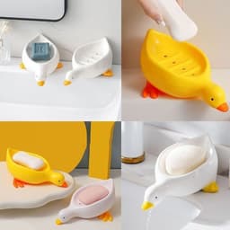 "Hộp đựng xà phòng CHÚ VỊT chất liệu NHỰA cao cấp, dễ thương, sang trọng" 6