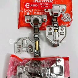 Blumk Bản Lề inox Giảm Chấn Tháo Lắp Nhanh Túi Đủ Vít. Dùng Cho Tủ Bếp, Tủ Áo. Có Đủ Loại Thẳng, Cong Vừa, Cong Nhiều. 3