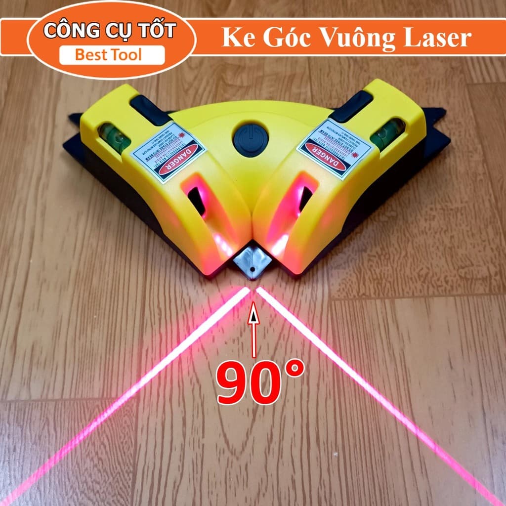 Thước Laser Ke Góc Vuông Đa Năng - Máy Bắn Tia Lazer Mini Dùng Cân Bằng Gạch Xây Dựng Shop Công Cụ Tốt