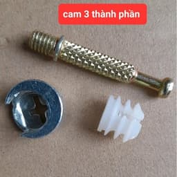 Cam Liên Kết 2 Thành Phần Và 3 Thành Phần. Ốc Cam Chất Liệu Inox Mạ Niken Sáng Bóng Và Rất Dày. Gói 500 Bộ. 2