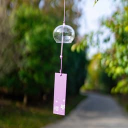 CHUÔNG GIÓ PHA LÊ NHẬT BẢN FURIN - Chuông gió Thủy Tinh (Hộp Trắng Nhỏ) Trang Trí Sân Vườn Decor Quán Cafe Bàn Học 2