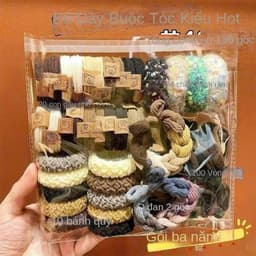 Combo 136 Dây Chun Buộc Tóc Nữ – Cao Cấp, Bền Đẹp, Không Đau Tóc 6