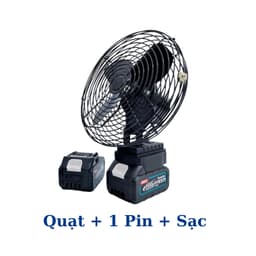 Quạt Tích Điện Pin 10 Cell Dùng Liên Tục 8h , Quạt Makita Để Bàn 2 Cấp Độ Gió Siêu Mát 9