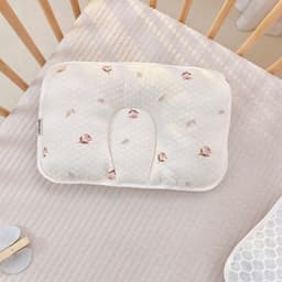 Gối Lõm Mặt Lụa Cotton Việt Nam Họa Tiết Pastel Cao Cấp, Êm Ái Chống Mép, Bẹp Đầu Cho Bé 4
