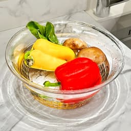 ''Rổ Rửa Rau 2 Lớp Đời Mới ''Thoát Nước Thông Minh, Chậu Nhựa Rửa Mặt CHOUSE LIFE 6