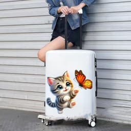 Miếng Dán Trang Trí Mèo Đuổi Bướm 3D, Xe Điện Che Khuyết Điểm Tự Dính 2