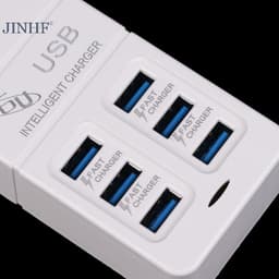 6 Cổng Sạc USB Đa Cổng 35W PD Type-C Điện Thoại Di Động Sạc Nhanh Tường Bộ Sạc TypeC USB Hub Adapter HOT -260901 5