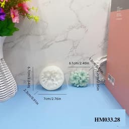 Khuôn silicon hình charm hoa các loại - Khuôn làm bánh hay socola, đổ charm nến thơm handmade, đổ epox chuẩn DIY - HM033 9
