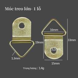 Set 5/10c Móc Treo Tranh Ảnh Tam Giác Kim Loại - Phụ Kiện Treo Tranh, Khung Ảnh, Đồ Trang Trí Tường Chắc Chắn 8