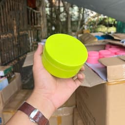 Giá Sỉ 100 hũ K200 xanh bơ (lòng 200g + hũ = 250g) - Có nắp lót chống tràn - Đựng kem trộn Đựng kem body 6
