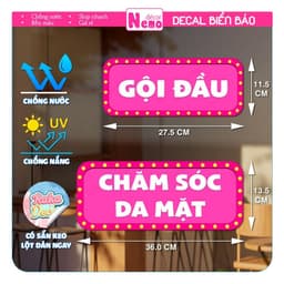 Decal Dán Trang Trí Tiệm Tóc, Tiệm Nail, Hình Dán Ngoài Trời, Trong Nhà- Decal Cao Cấp, Decal Chống Nước, Chịu Nhiệt. 1