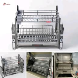 FULCO Giá Bát Nâng Hạ Nan Dẹt Inox 304 Cao Cấp Mã FC08-05A. Bảo Hành Han Rỉ Chọn Đời Tại Nhà Trên Toàn Quốc. 4