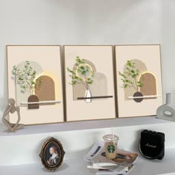 Bộ 3 Tranh Treo Tường Canvas Bắc Âu Hiện Đại, Trang Trí Phòng Khách, Phòng Ngủ, Phòng Bếp, Khách Sạn 4