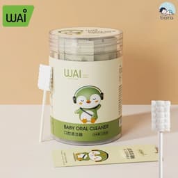 Que tưa lưỡi, rơ lưỡi WAI hộp 30 que cho bé sơ sinh (1 đầu rơ lưỡi) 9