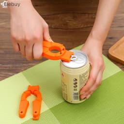 [Elebuy] 2 Dụng cụ mở chai đa chức năng Dụng cụ mở hộp nhựa Dụng cụ kẹp chai Dụng cụ loại bỏ Tab kéo súp cho bàn tay yếu Người cao tuổi Mới 9