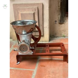 Cối xay đùn thịt 12 liền bệ chân sắt không mô tơ chuyên xay xương, đầu gà, cổ cánh, cua ốc xịn 1