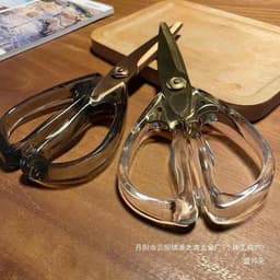 Kéo Lưỡi Thép 3CR13 Thân Nhựa Acylic - Kéo Cắt Đa Năng A.B FREE SHIP 4