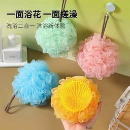 Bông tắm tạo bọt massa 2in1 giao màu ngẫu nhiên [TT06] 3