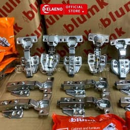 Blumk Bản Lề inox Giảm Chấn Tháo Lắp Nhanh Túi Đủ Vít. Dùng Cho Tủ Bếp, Tủ Áo. Có Đủ Loại Thẳng, Cong Vừa, Cong Nhiều. 9