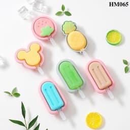 Khuôn silicon làm kem, làm kẹo mút các loại - HM065 1