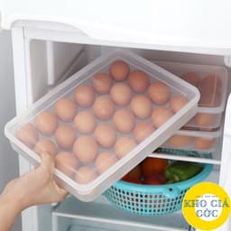 Khay Đựng Trứng/Hộp Lưu Trữ Trứng 24 Ngăn Trong Tủ Lạnh 1