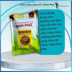 Combo 3 gói Cám chim chào mào Nam phở số 1-2 cam kết hàng chính hãng lông đẹp căng lửa 3