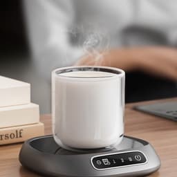 Máy hâm nóng cốc cà phê RGFV, Chức năng hẹn giờ 3 cài đặt nhiệt độ Máy sưởi cốc để bàn, Bộ điều nhiệt chạy bằng USB chạy bằng điện Coaster Tự động tắt cốc Tấm sưởi ấm văn phòng / Sử dụng tại nhà 9