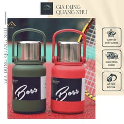 Bình Giữ Nhiệt Boss Inox 316 Có Nắp Kèm Cốc Dung Tích 800ml/1000ml/ 1500ml 1