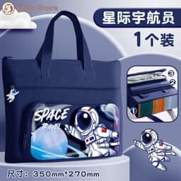 Túi Xách Học Thêm Cho Học sinh Vải Canvas Chống Thấm Nước Hình Cute 7