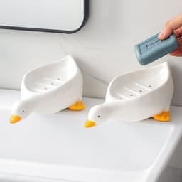 "Hộp đựng xà phòng CHÚ VỊT chất liệu NHỰA cao cấp, dễ thương, sang trọng" 8