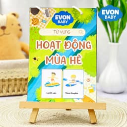 Thẻ Flash EVON BABY dạy bé tập nói - CHỦ ĐỀ HOẠT ĐỘNG MÙA HÈ 1