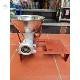 Cối 12 Liền Bệ Máy Xay Thịt, Xay Xương , Xay Cua 12 chân sắt tặng kèm buli dây cô loa sàng 8mm 3