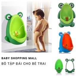 #(khotrangmon) Bô tiểu đứng cho bé trai, Bồn tiểu cho bé dán tường hình ếch 5