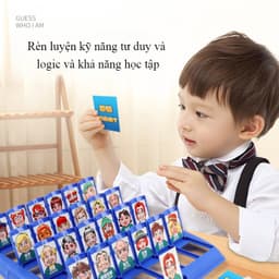 【BabyJoy】Bộ đồ chơi board game đối kháng 2 người,WHO IS IT,Dành Cho Trẻ Em Và Người Lớn Trò Chơi Board Game 8