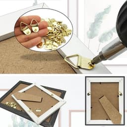 Set 5/10c Móc Treo Tranh Ảnh Tam Giác Kim Loại - Phụ Kiện Treo Tranh, Khung Ảnh, Đồ Trang Trí Tường Chắc Chắn 5