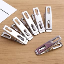 Combo 20 Kẹp Inox 304 Phơi Quần Áo, Chăn Mền Bền Chắc 4x2cm 4