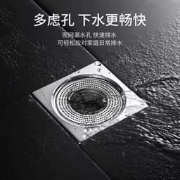 Nắp bịt cống thoát sàn nhà tắm bằng lưới inox thoát nhanh, chặn tóc, lọc rác, chống tắc hiệu quả 3