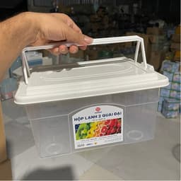 Hộp lạnh 2 quai Việt Nhật 3 size (6521), Hộp đựng thực phẩm, bảo quản thức ăn có quai xách tiện lợi 2