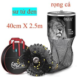 Rọng Đựng Cá Sư Tử Đen 3 Vành – Nhẹ, Bền, Đựng Cá Gọn Gàng Cho Dân Câu Đài 2